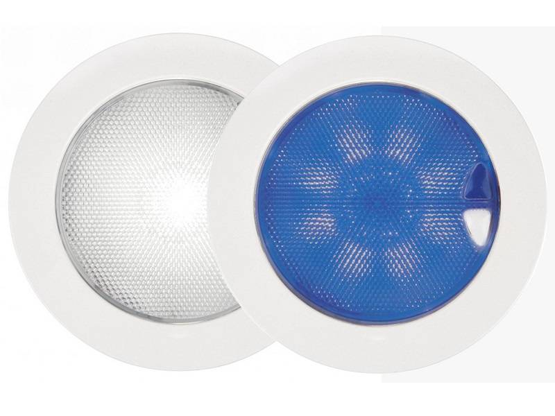 EuroLED 150-T Branco/Azul e c/ comutador e dimmer - aro branco