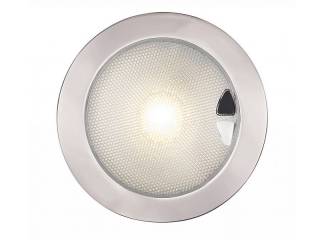 Warm White EuroLED 150 LED Touch Lamp with switch and dimmer - stainless steel rim
