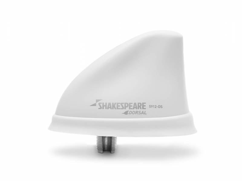 5912-DS-VHF-W Dorsal VHF Antenna (WHITE)