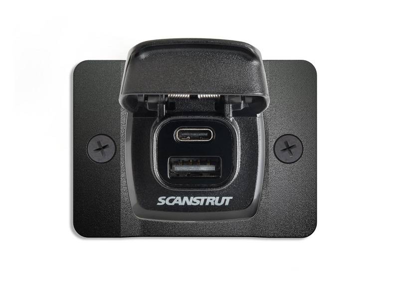 SC-USB-F2 Flip Pro – Carregador Dual USB A/C Ultrarrápido 