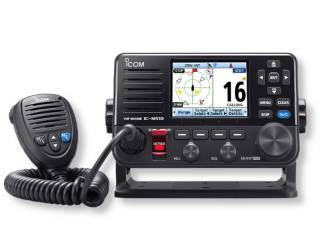 IC-M510EEVO AIS VHF/DSC Fixed Mount Marine Radio w/ AIS Receiver and Smartphone Control with ...